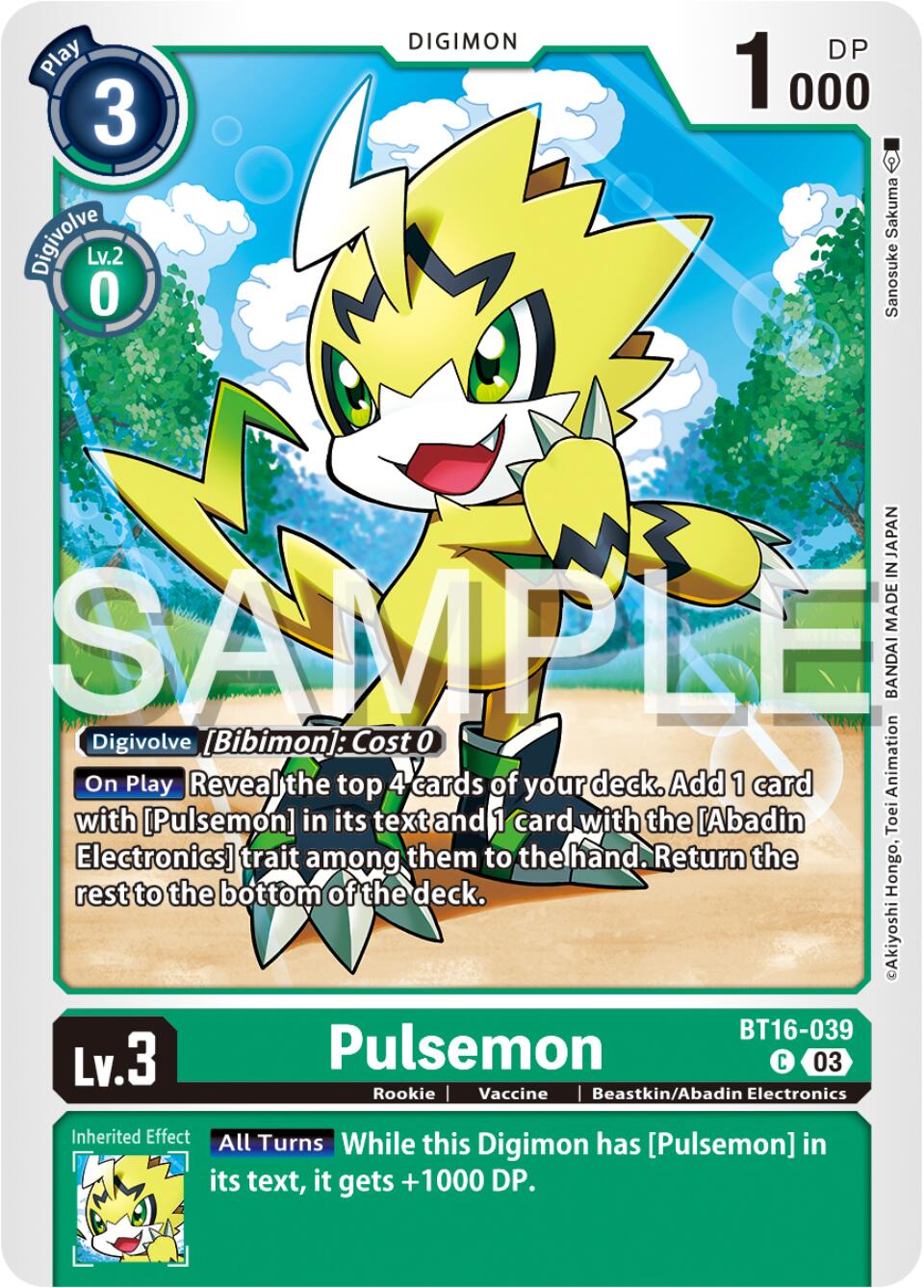 Image of Pulsemon [BT16-039] [Beginning Observer]