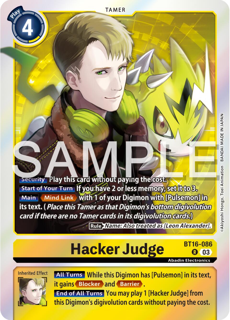 Image of Hacker Judge [BT16-086] [Beginning Observer]
