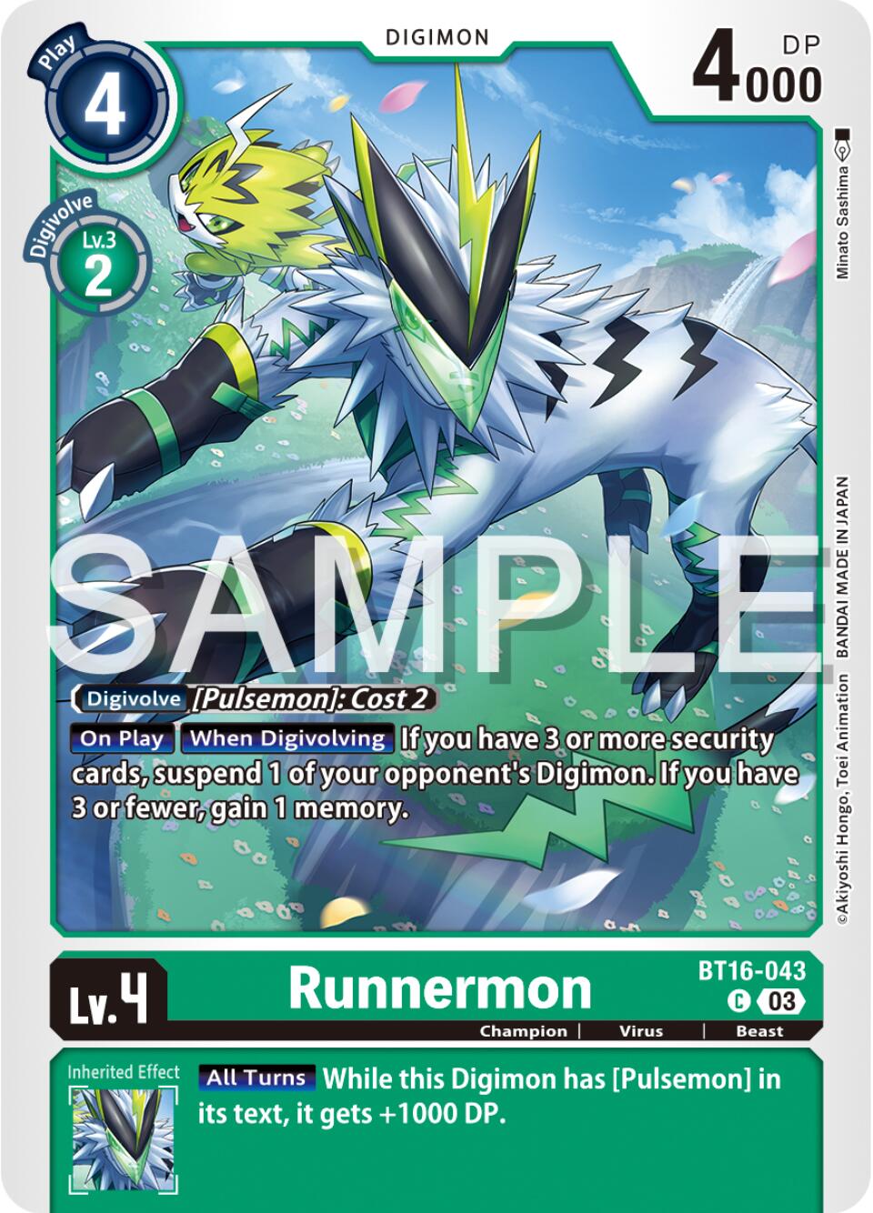 Image of Runnermon [BT16-043] [Beginning Observer]