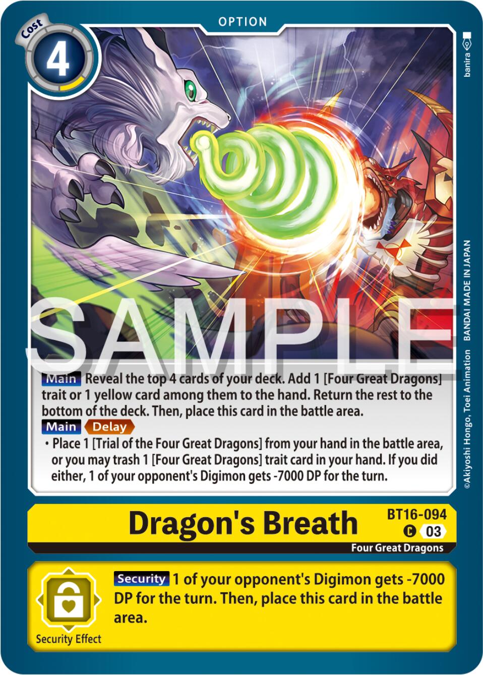 Image of Dragon's Breath [BT16-094] [Beginning Observer]