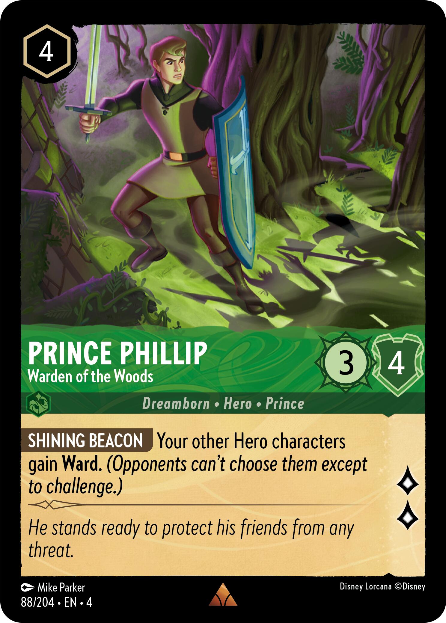 Image of Prince Phillip - Warden of the Woods (88/204) [Ursula's Return]