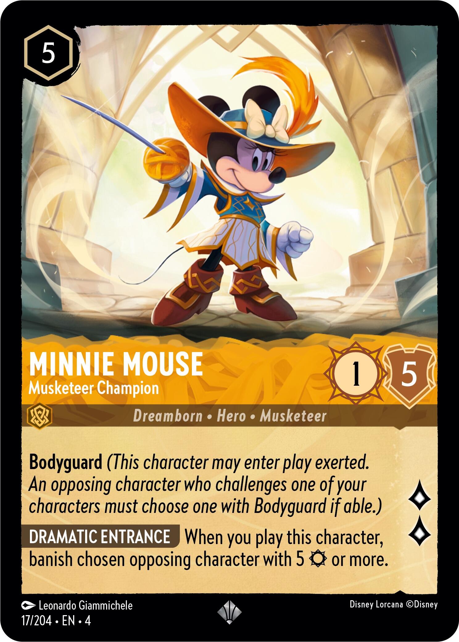 Image of Minnie Mouse - Musketeer Champion (17/204) [Ursula's Return]