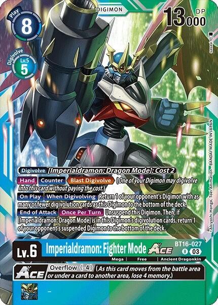 Image of Imperialdramon: Fighter Mode Ace [BT16-027] [Beginning Observer]