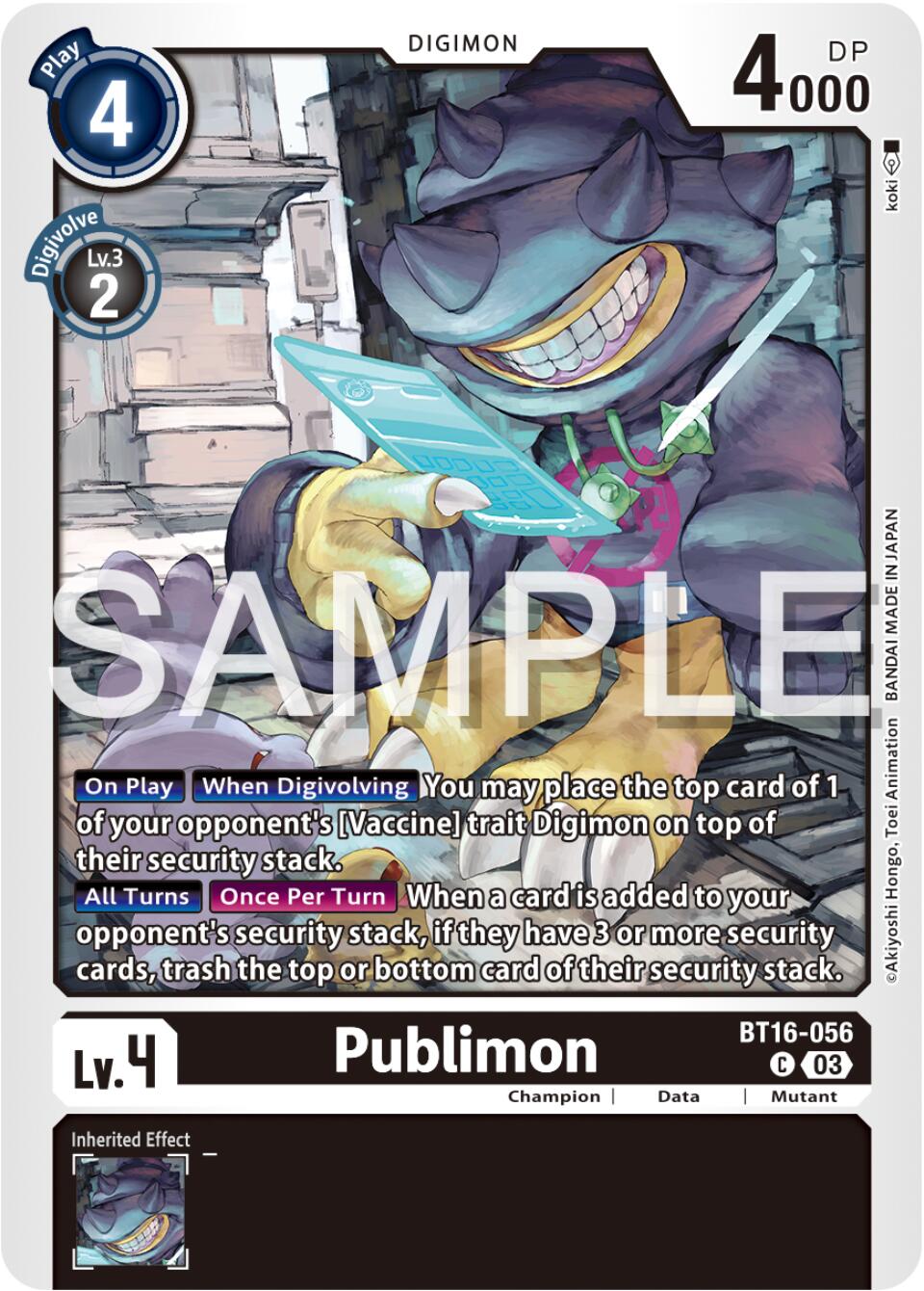 Image of Publimon [BT16-056] [Beginning Observer]