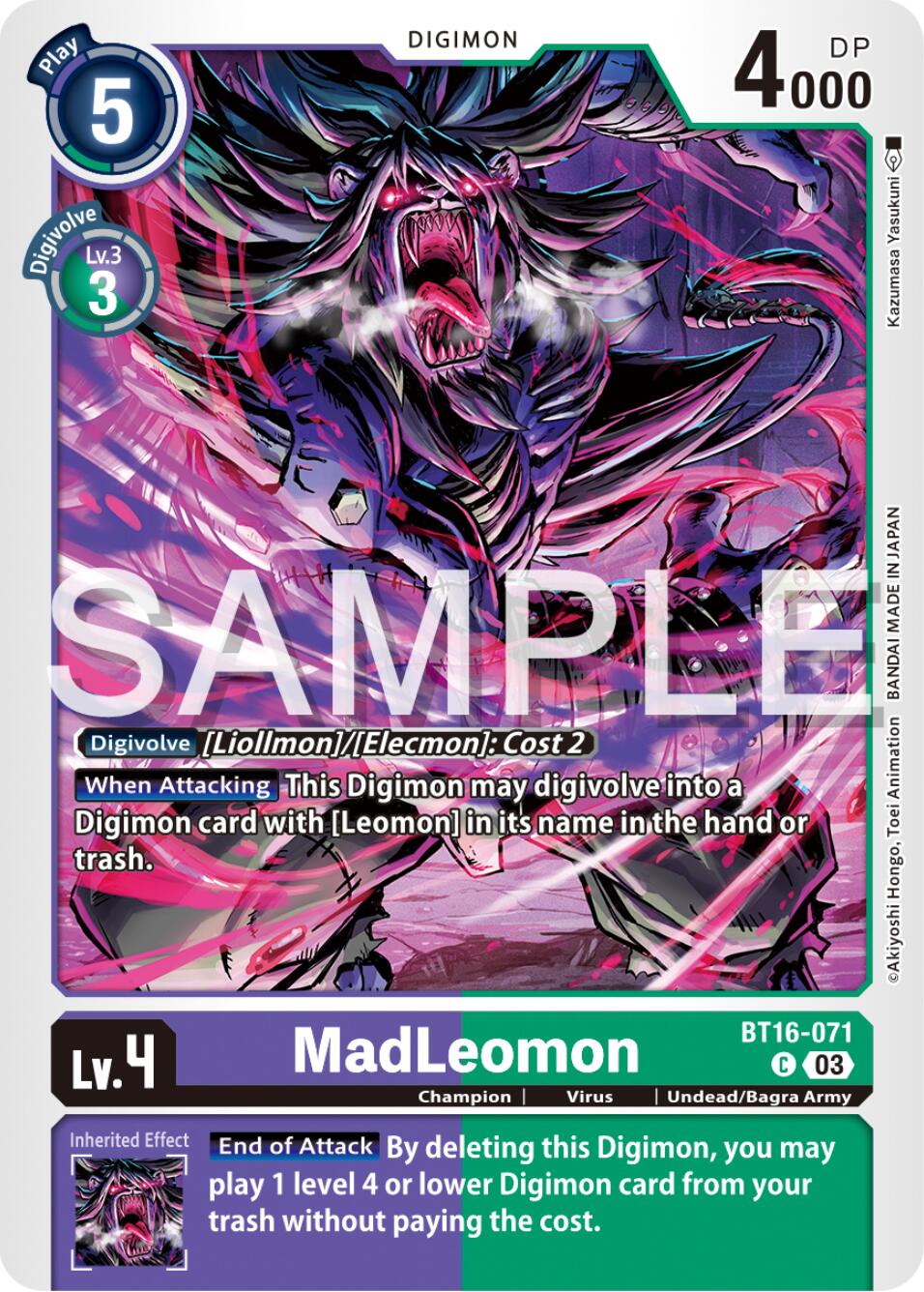 Image of MadLeomon [BT16-071] [Beginning Observer]