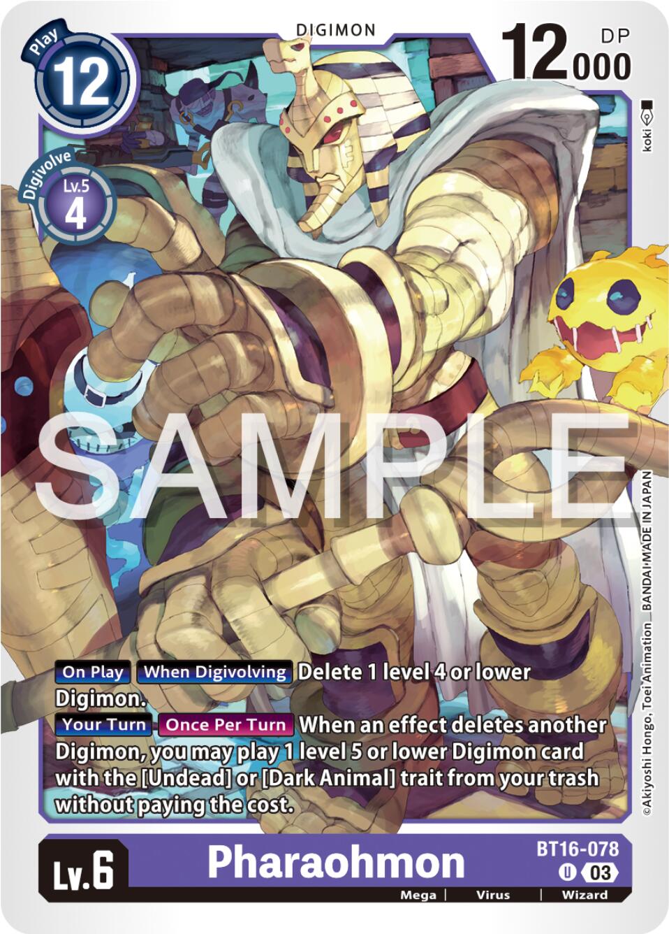 Image of Pharaohmon [BT16-078] [Beginning Observer]