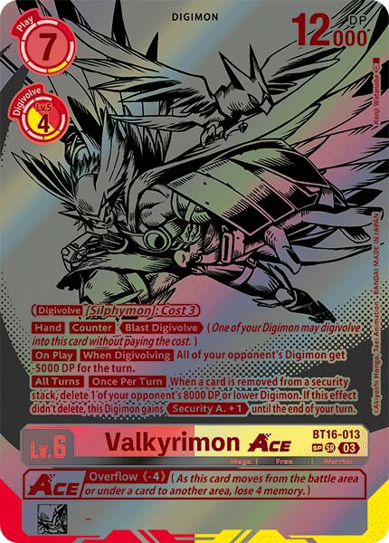 Image of Valkyrimon Ace [BT16-013] (Textured) [Beginning Observer]
