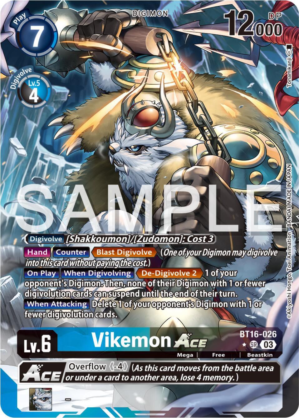 Image of Vikemon Ace [BT16-026] (Alternate Art) [Beginning Observer]