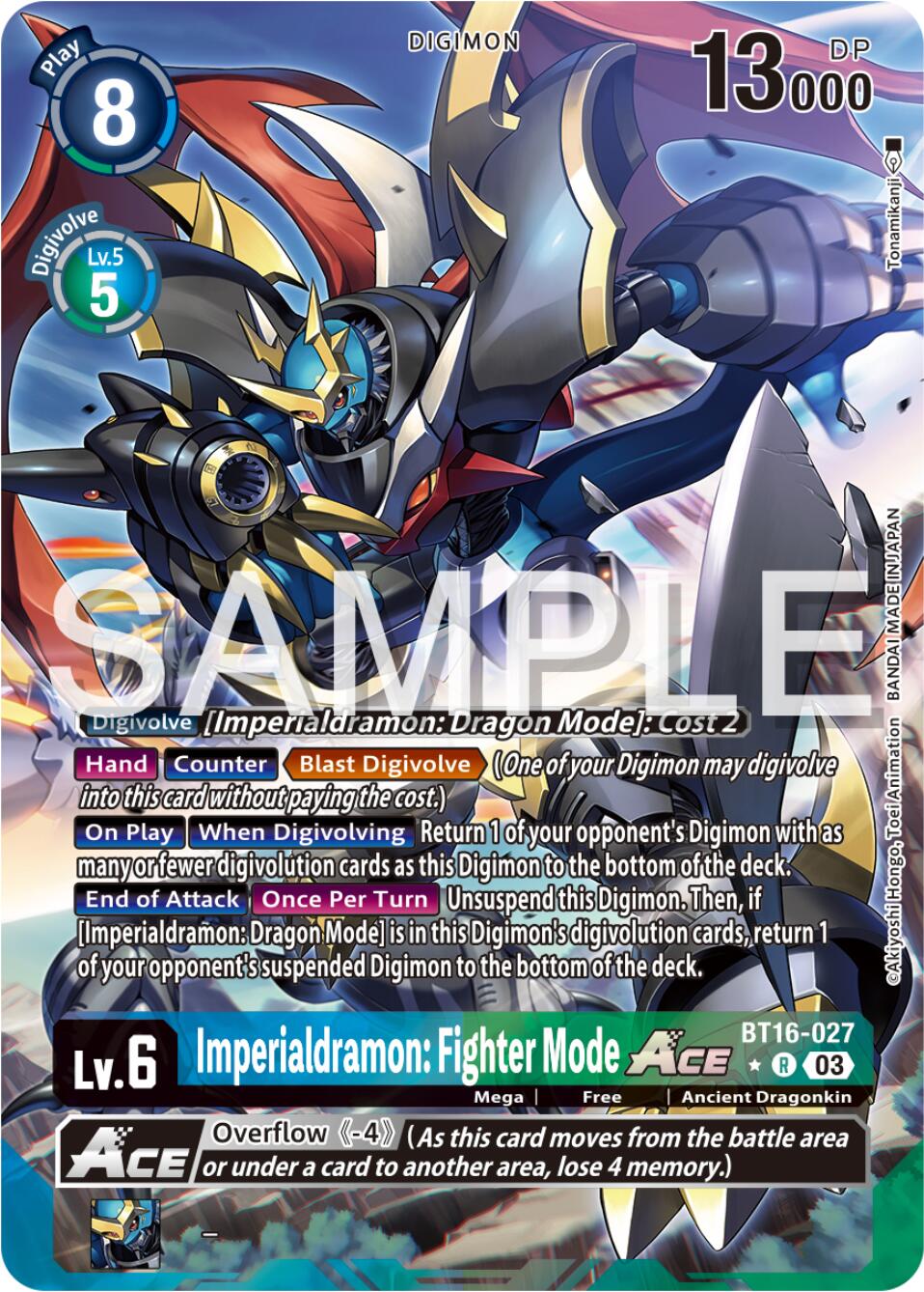Image of Imperialdramon: Fighter Mode Ace [BT16-027] (Alternate Art) [Beginning Observer]