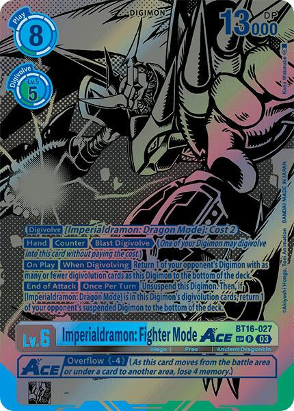Image of Imperialdramon: Fighter Mode Ace [BT16-027] (Textured) [Beginning Observer]