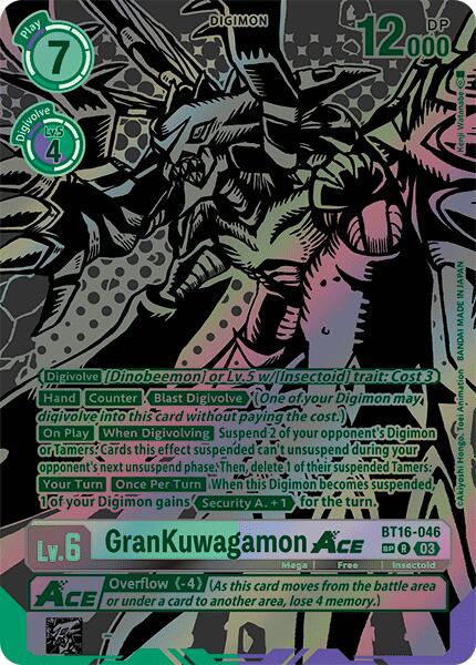 Image of GranKuwagamon Ace [BT16-046] (Alternate Art) [Beginning Observer]