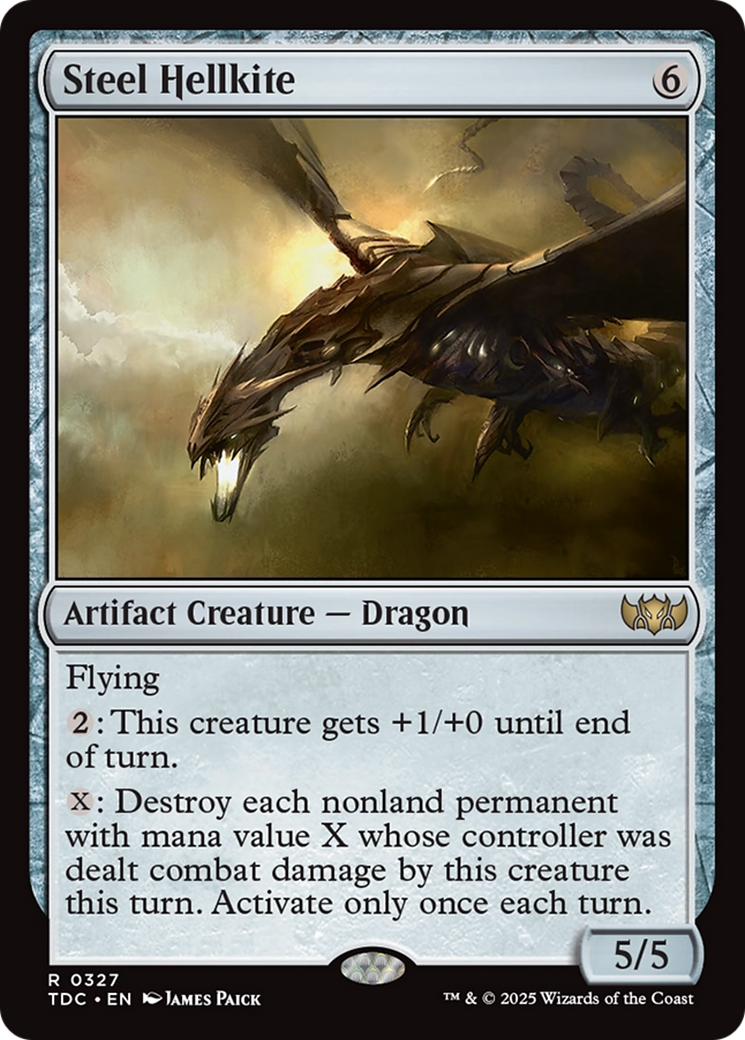 Image of Steel Hellkite [Tarkir: Dragonstorm Commander]