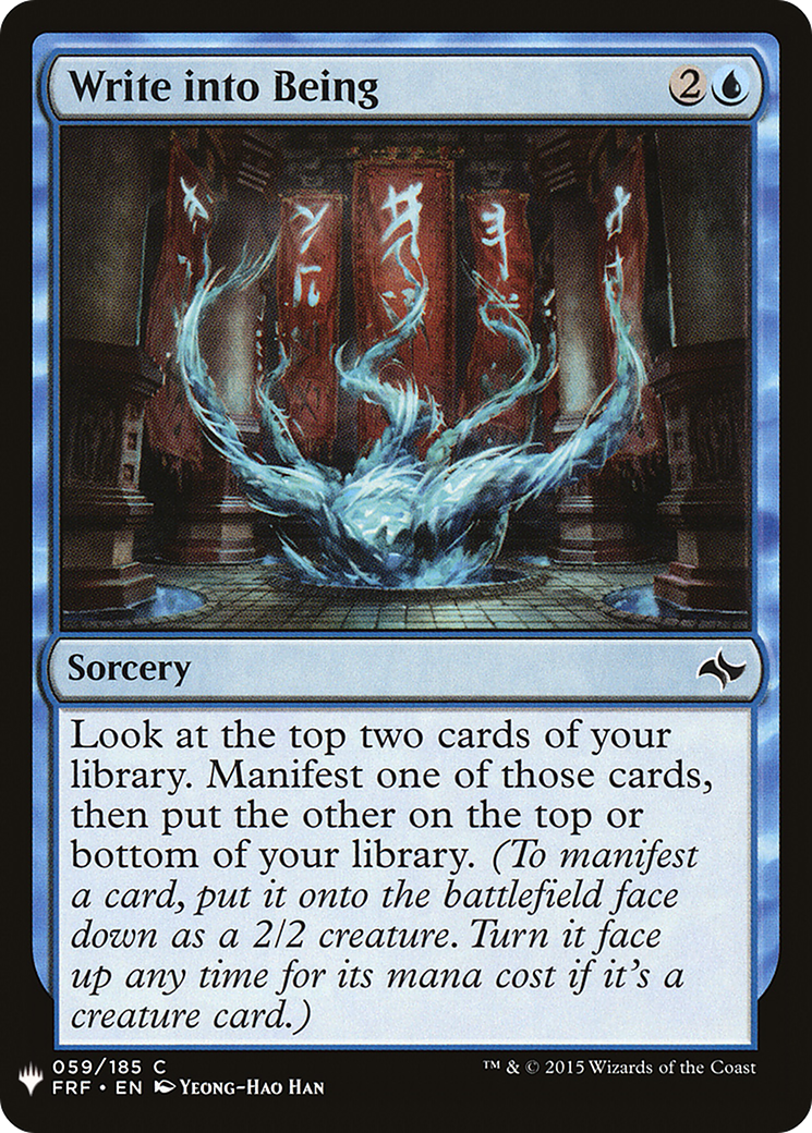 Image of Write into Being [Mystery Booster]
