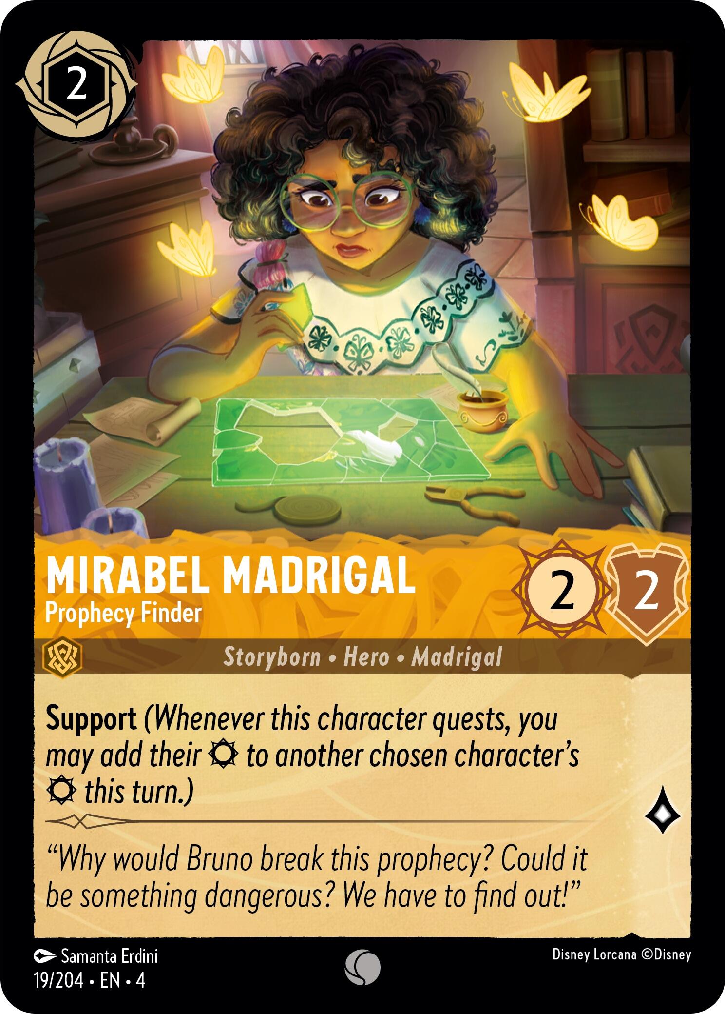 Image of Mirabel Madrigal - Prophecy Finder (19/204) [Ursula's Return]