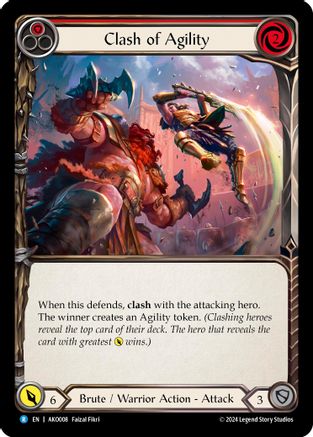 Image of Clash of Agility (Red) [AKO008] (Armory Deck: Kayo)