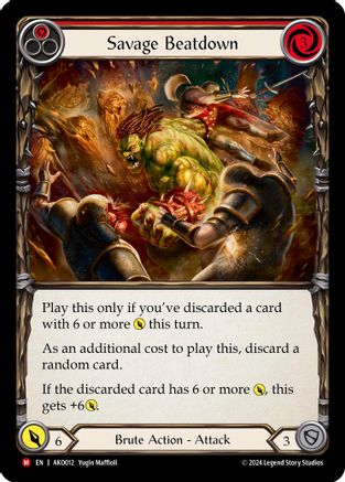 Image of Savage Beatdown [AKO012] (Armory Deck: Kayo)