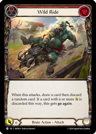 Image of Wild Ride (Red) [AKO014] (Armory Deck: Kayo)