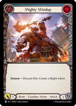 Image of Mighty Windup (Blue) [AKO020] (Armory Deck: Kayo)