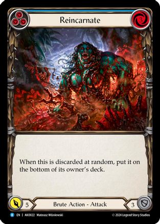 Image of Reincarnate (Blue) [AKO022] (Armory Deck: Kayo)