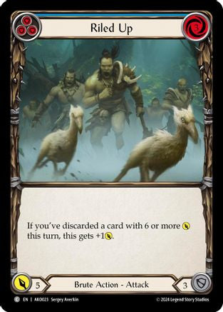 Image of Riled Up (Blue) [AKO023] (Armory Deck: Kayo)