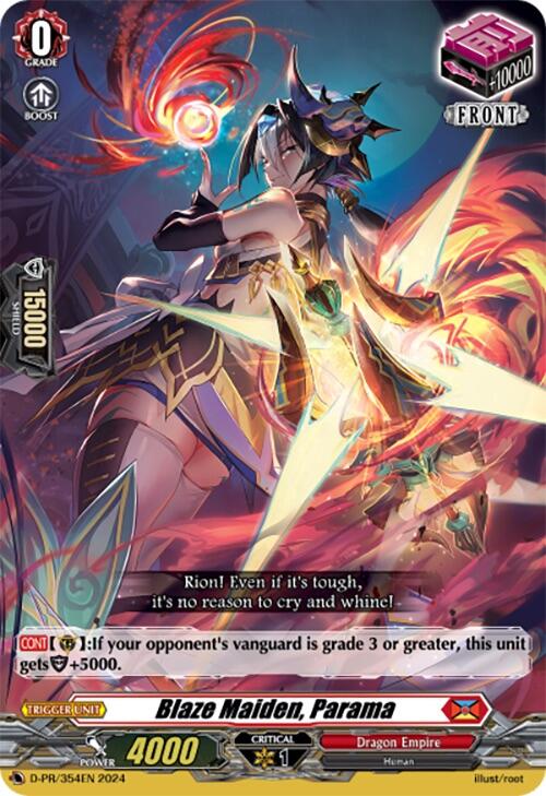 Image of Blaze Maiden, Parama (D-PR/354EN) [D Promo Cards]