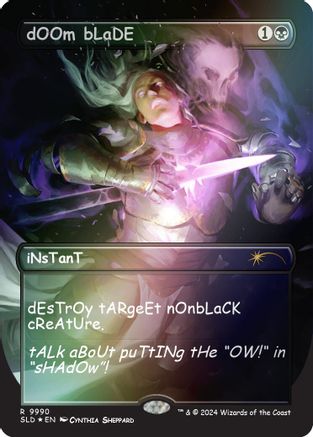 Image of dOOm bLaDE (Rainbow Foil) [Secret Lair Drop Series]