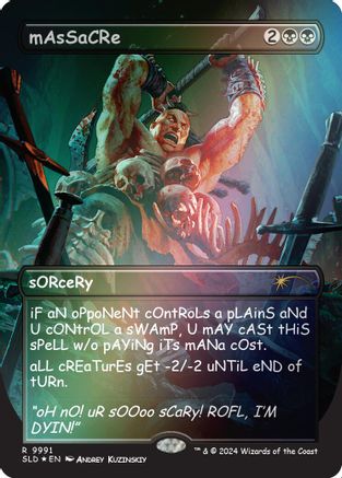 Image of mAsSaCRe (Rainbow Foil) [Secret Lair Drop Series]