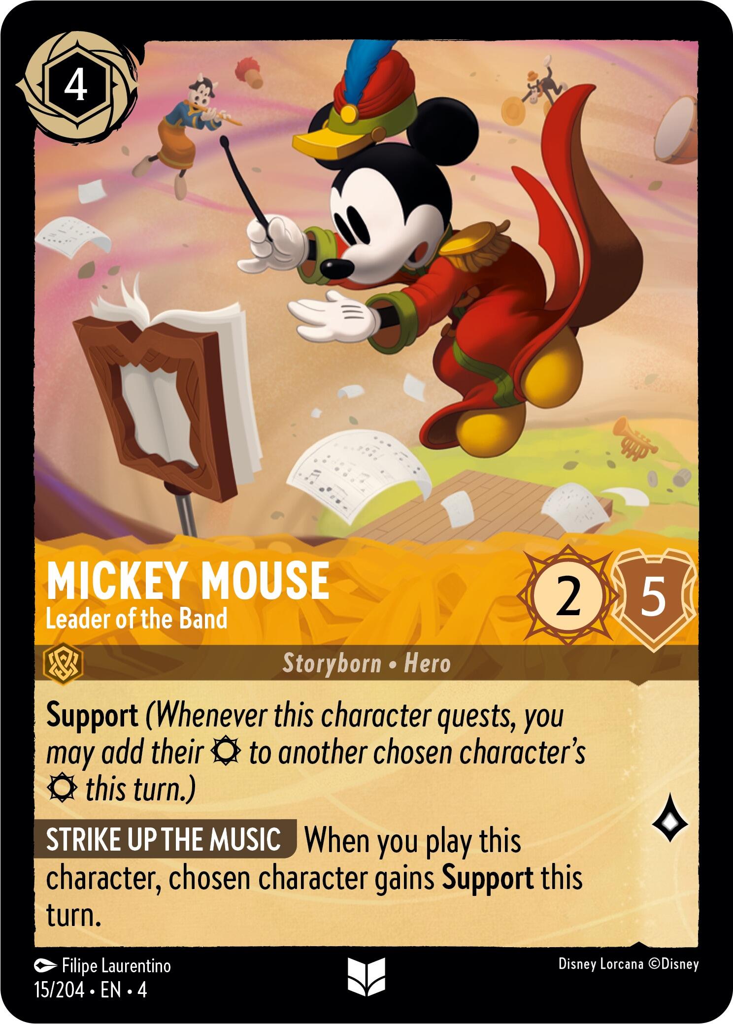 Image of Mickey Mouse - Leader of the Band (15/204) [Ursula's Return]