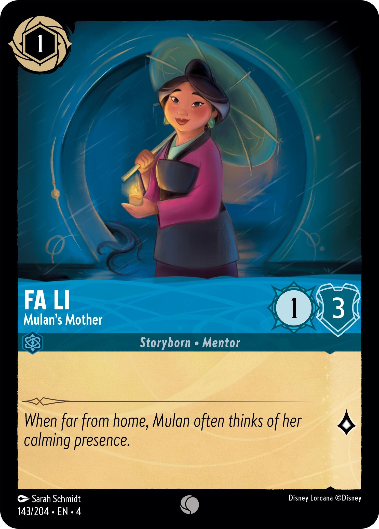 Image of Fa Li - Mulan's Mother (143/204) [Ursula's Return]