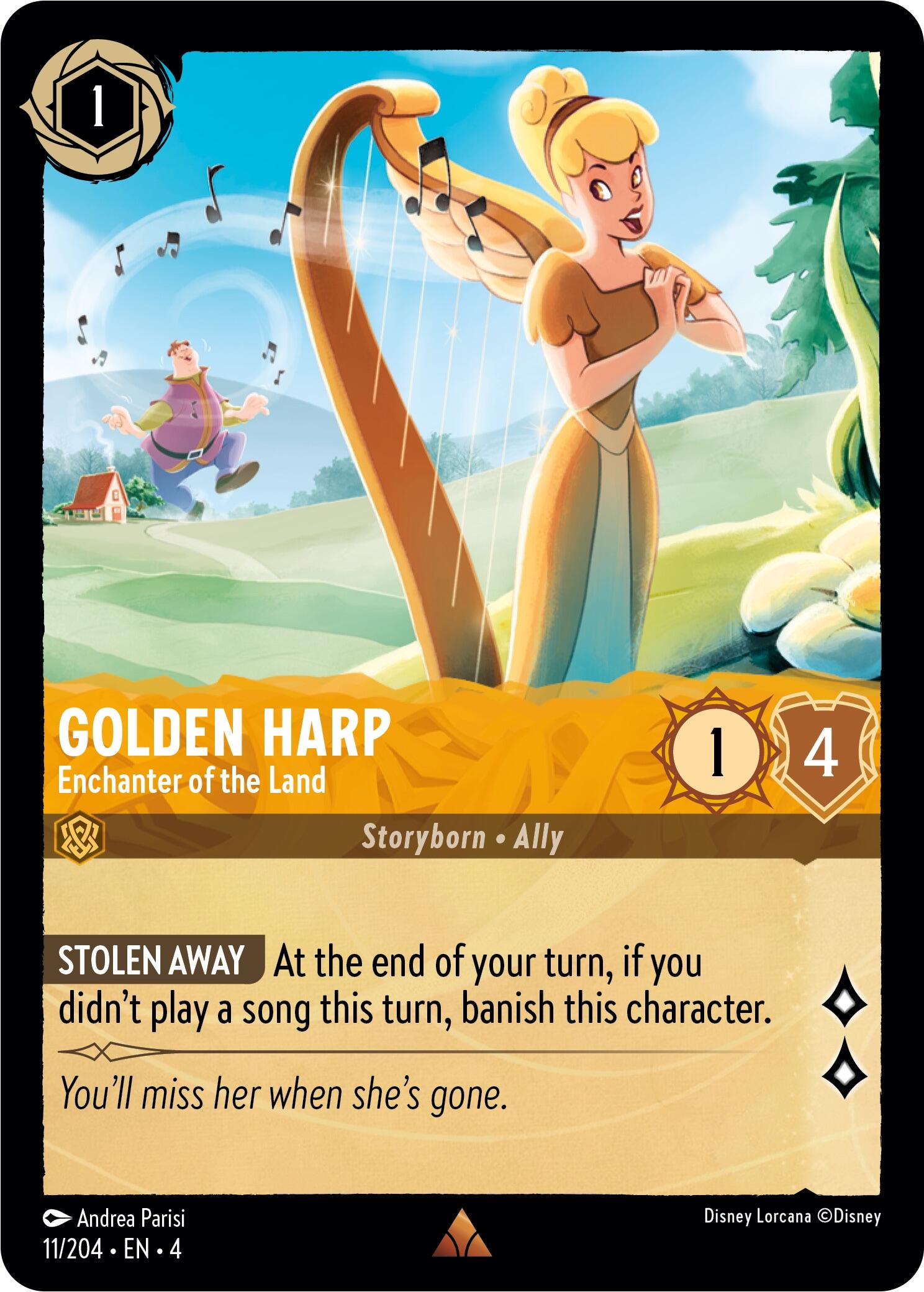 Image of Golden Harp - Enchanter of the Land (11/204) [Ursula's Return]