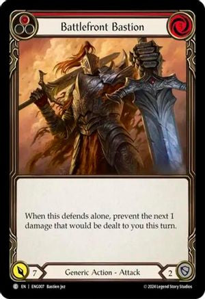 Image of Battlefront Bastion (Red) [ENG007] (Part the Mistveil Enigma Blitz Deck)