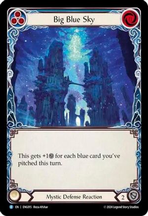 Image of Big Blue Sky [ENG015] (Part the Mistveil Enigma Blitz Deck)