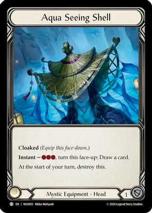 Image of Aqua Seeing Shell [NUU003] (Part the Mistveil Nuu Blitz Deck)
