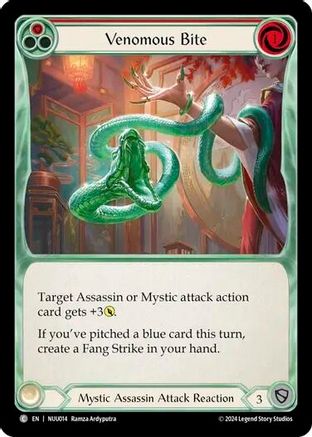 Image of Venomous Bite [NUU014] (Part the Mistveil Nuu Blitz Deck)