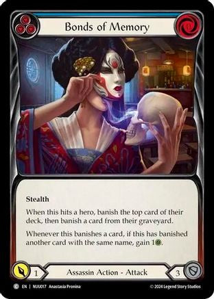 Image of Bonds of Memory (Blue) [NUU017] (Part the Mistveil Nuu Blitz Deck)