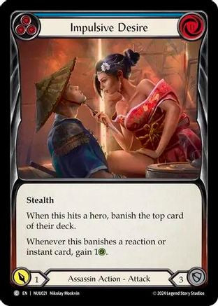Image of Impulsive Desire (Blue) [NUU021] (Part the Mistveil Nuu Blitz Deck)