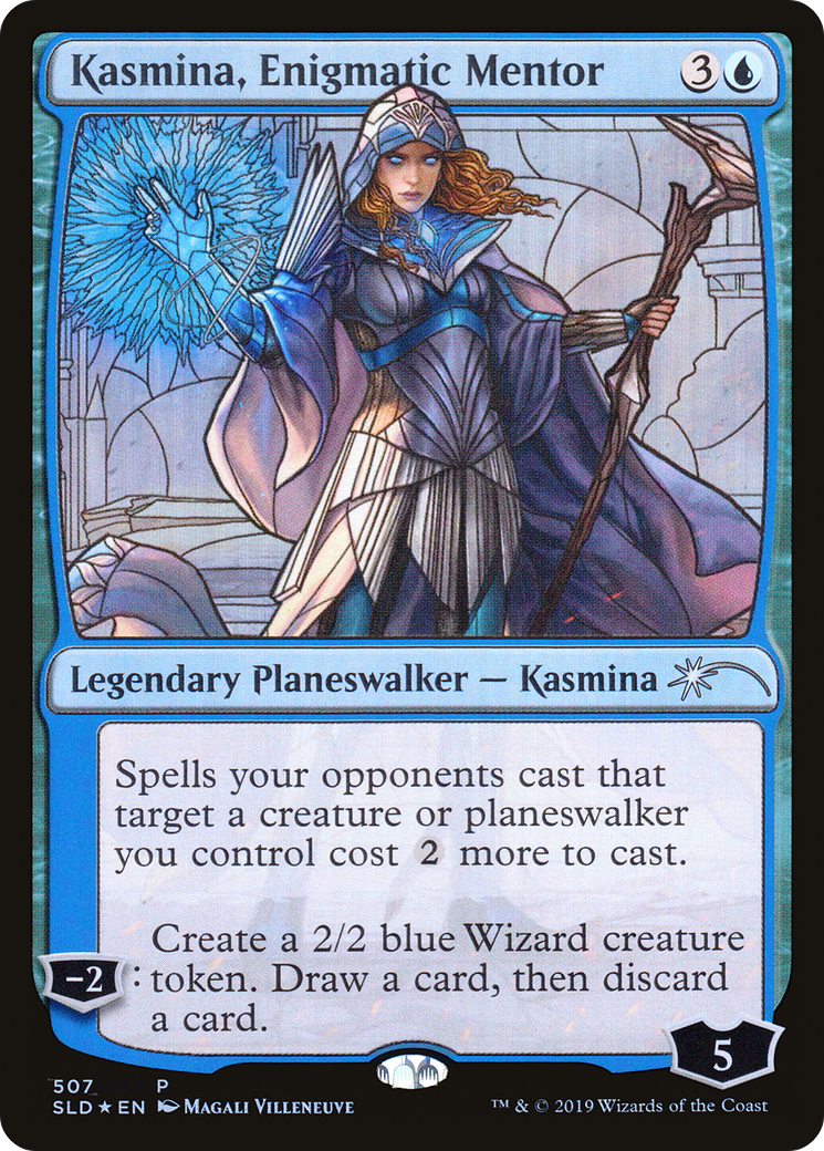 Image of Kasmina, Enigmatic Mentor (Stained Glass) [Secret Lair Drop Promos]