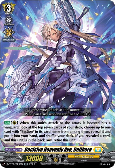 Image of Decisive Heavenly Axe, Delibere (D-BT09/029EN) [Dragontree Invasion]