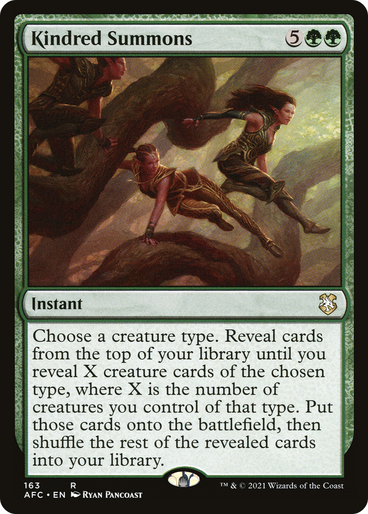 Image of Kindred Summons [Dungeons & Dragons: Adventures in the Forgotten Realms Commander]