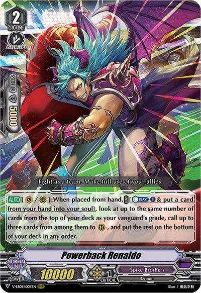 Image of Powerback Renaldo (V-EB09/007EN) [The Raging Tactics]