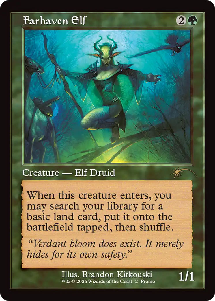 Image of Farhaven Elf (Retro Frame) [Wizards Play Network 2026]