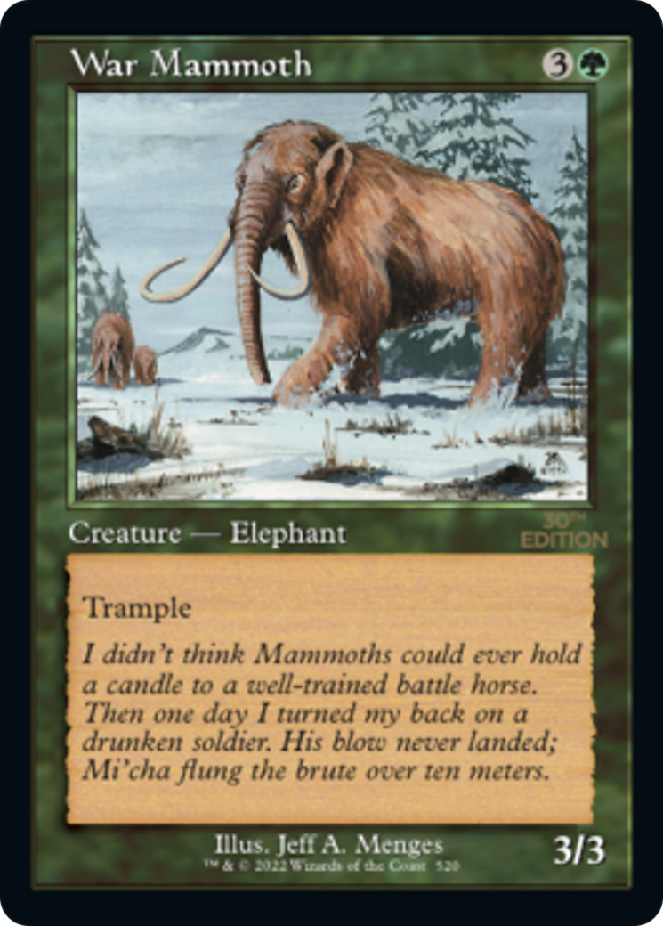 Image of War Mammoth (Retro) [30th Anniversary Edition]