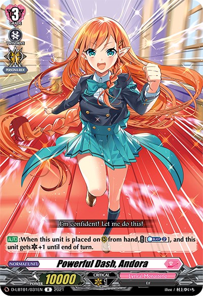 Image of Powerful Dash, Andora (D-LBT01/031EN) [Lyrical Melody]
