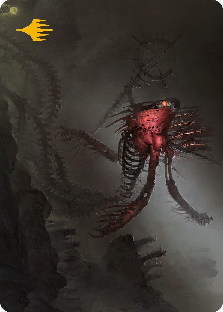 Image of Drivnod, Carnage Dominus Art Card (Gold-Stamped Signature) [Phyrexia: All Will Be One Art Series]