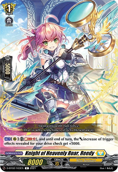 Image of Knight of Heavenly Roar, Reedy (D-BT02/103EN) [A Brush with the Legends]