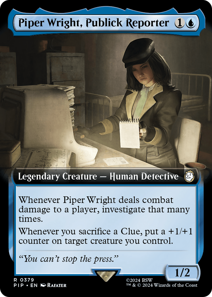 Image of Piper Wright, Publick Reporter (Extended Art) [Fallout]