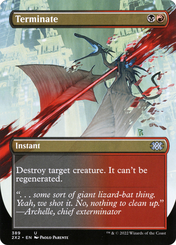 Image of Terminate (Borderless Alternate Art) [Double Masters 2022]