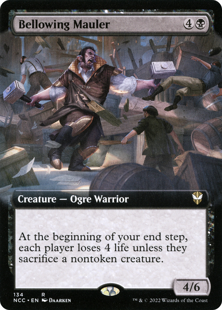 Image of Bellowing Mauler (Extended Art) [Streets of New Capenna Commander]