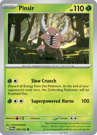 Image of Pinsir (003/167) [Scarlet & Violet: Twilight Masquerade]