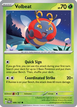 Image of Volbeat (009/167) [Scarlet & Violet: Twilight Masquerade]